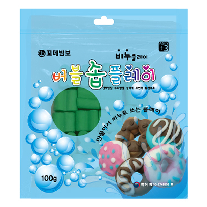 버블솝플레이/향기/초록/100g
