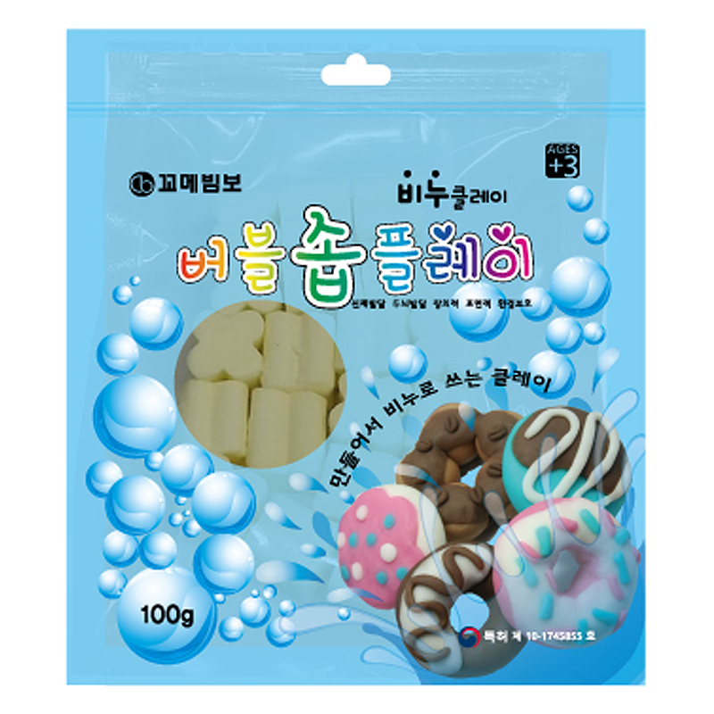 버블솝플레이/향기/하양/100g