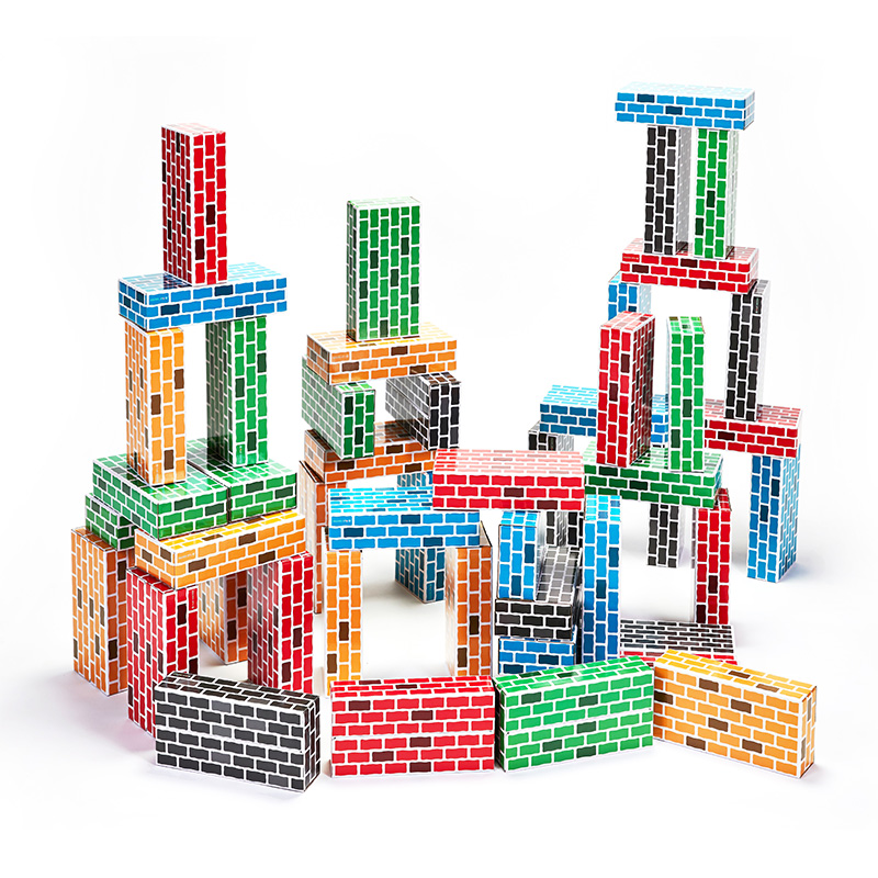 종이벽돌블럭/큰직사각/50pcs/PD1823D