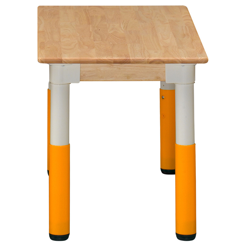 고무나무책상/높이조절식/60*120*H46-58cm/주황/사각