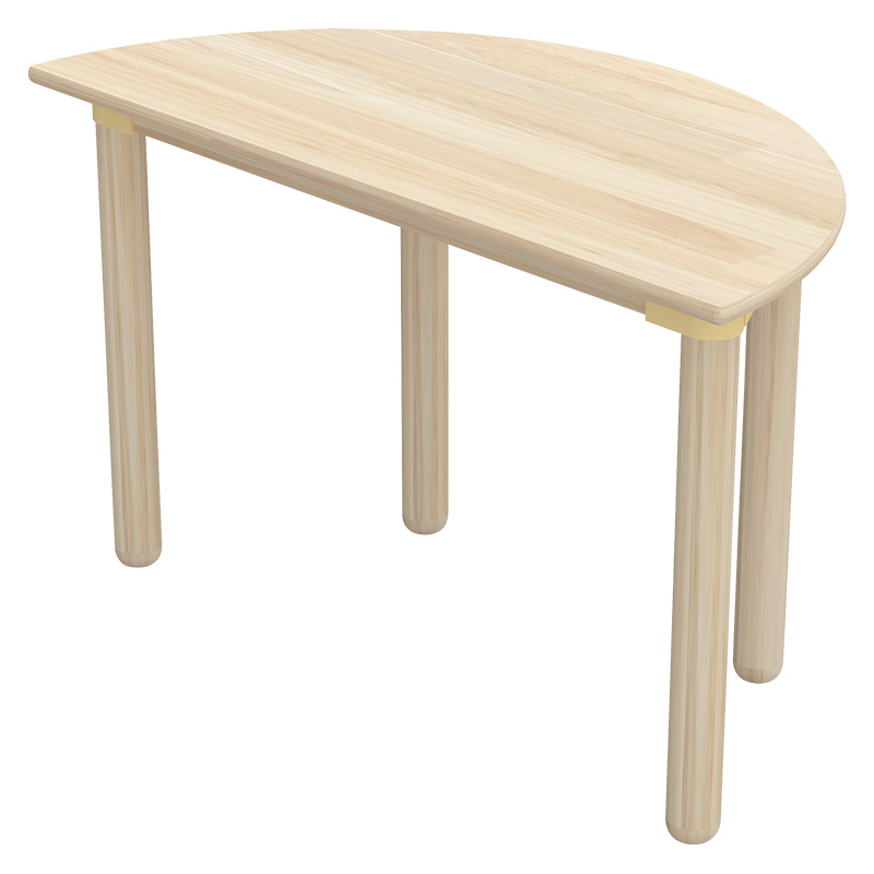 고무나무책상/캡형/H60.3cm/반원/1쪽
