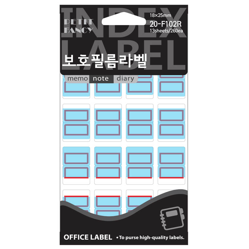 견출지/보호필름/20-F102/적색