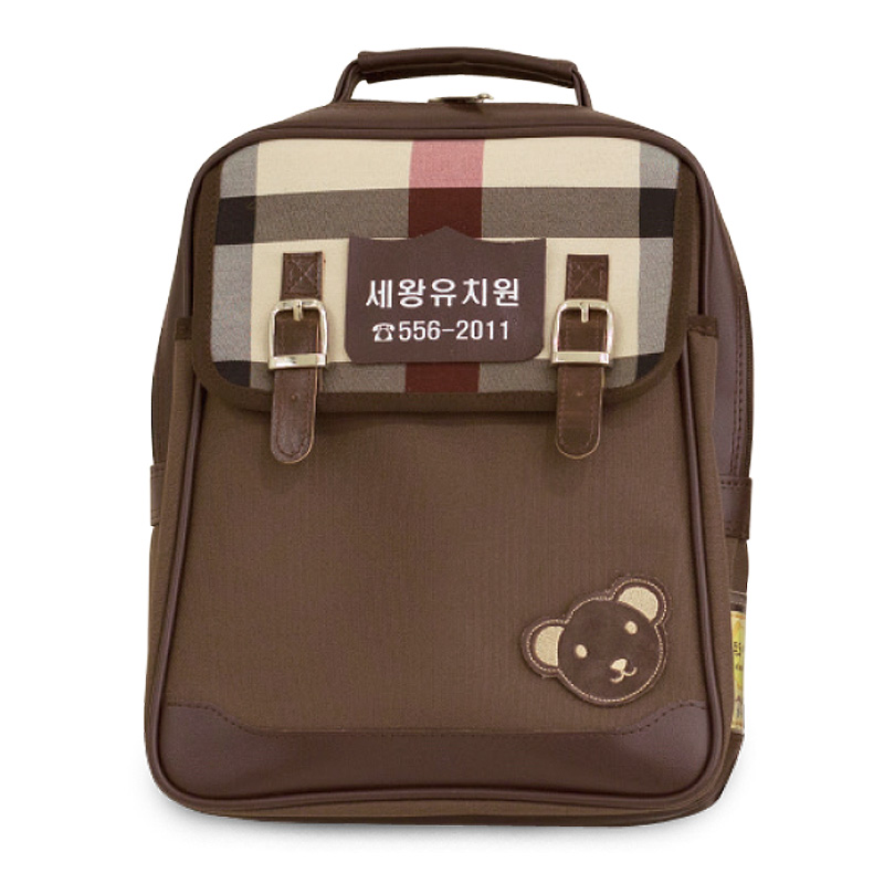 가방/곰자수/브라운