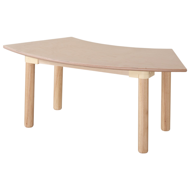 자작합판곡선책상/초등저용/입식/H60.3cm
