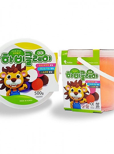 하비클레이덕용/약500g/형광주황