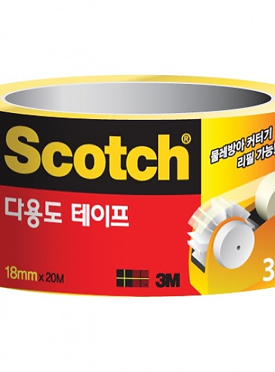 스카치/다용도테이프/508R/지관-76mm/18mm*20m/3개