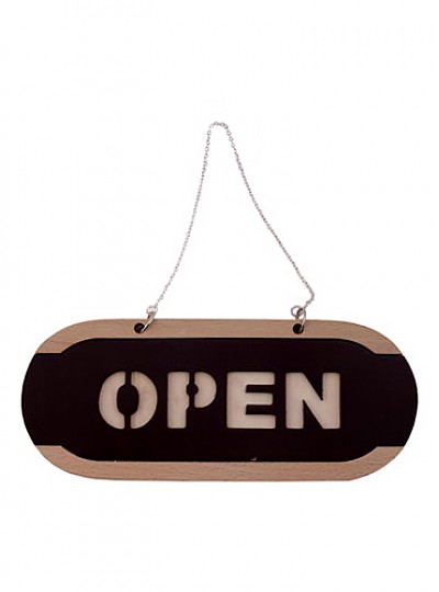 OPEN/CLOSED/우드/소/6702