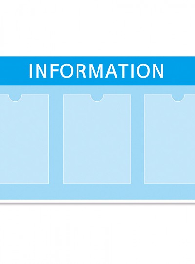 포맥스아크릴알림판/A4/3칸/INFORMATION