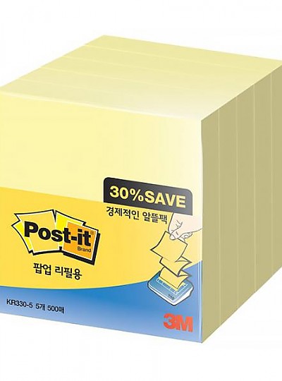 3M 포스트잇 노트 알뜰팩 KR330-5A