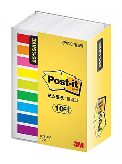 3M 포스트잇 플래그 알뜰팩(683-9KP-10)