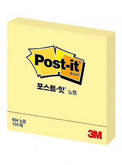 3M 포스트잇 노트 654/노랑