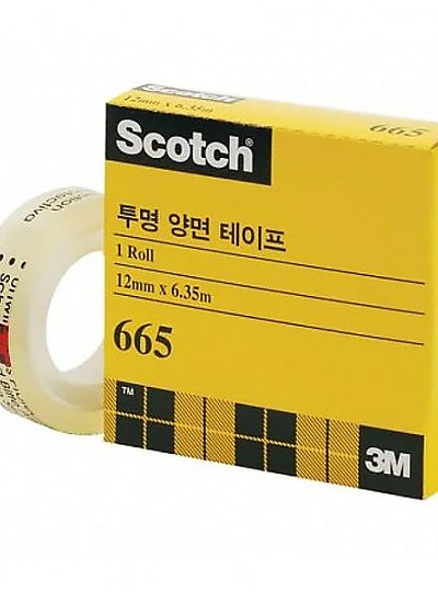 3M 투명양면테이프리필#665R-12(12*6.35)