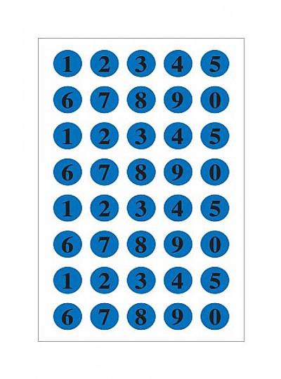 레터링견출지 20-6010B 청색