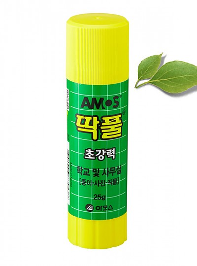 1200 아모스 딱풀 25g 강력 고체풀 접착제 (20개입)